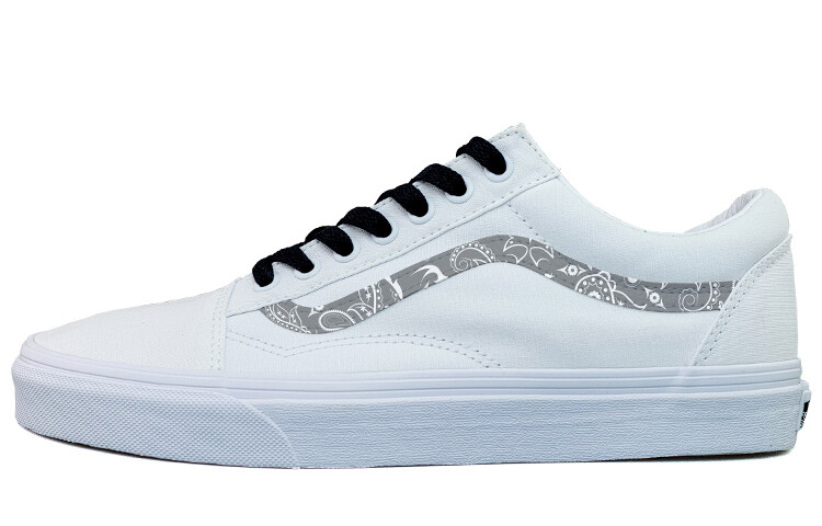 

Кроссовки для скейтбординга Old Skool, унисекс, низкие, белый/серый/черный Vans