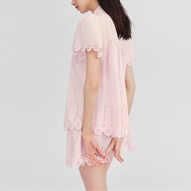 Victoria's Secret Комплект пижамы SUSAN FANG SS24 для женщин, чистый розовый — фото 2