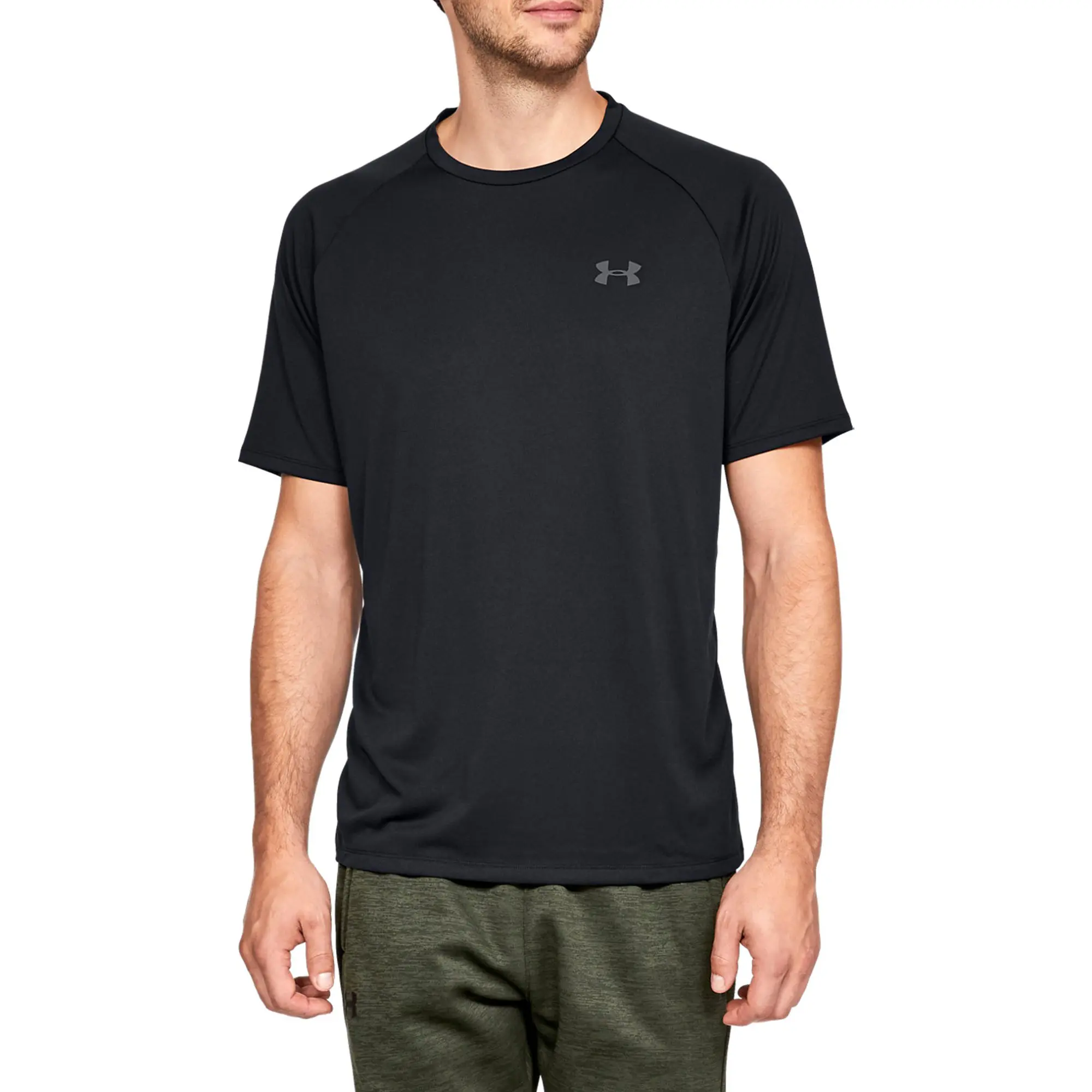 

Мужская футболка с коротким рукавом UA Tech 2.0 Under Armour, Black/Graphite, Черный, Мужская футболка с коротким рукавом UA Tech 2.0 Under Armour, Black/Graphite