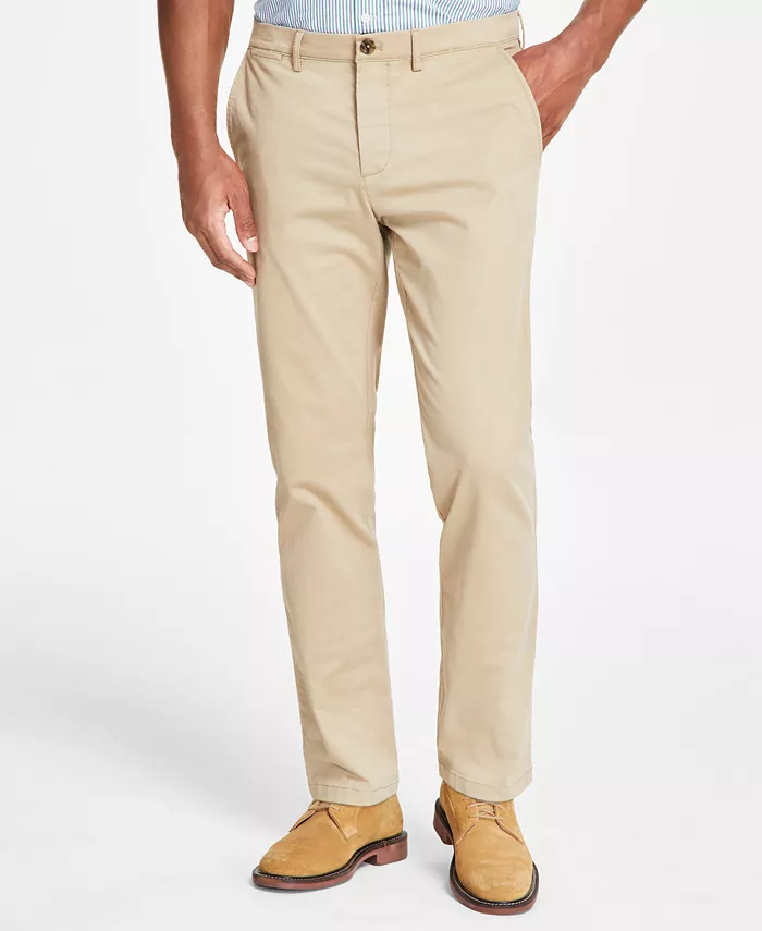 

Мужские повседневные брюки TH Flex Stretch Regular Fit Tommy Hilfiger, коричневый/бежевый