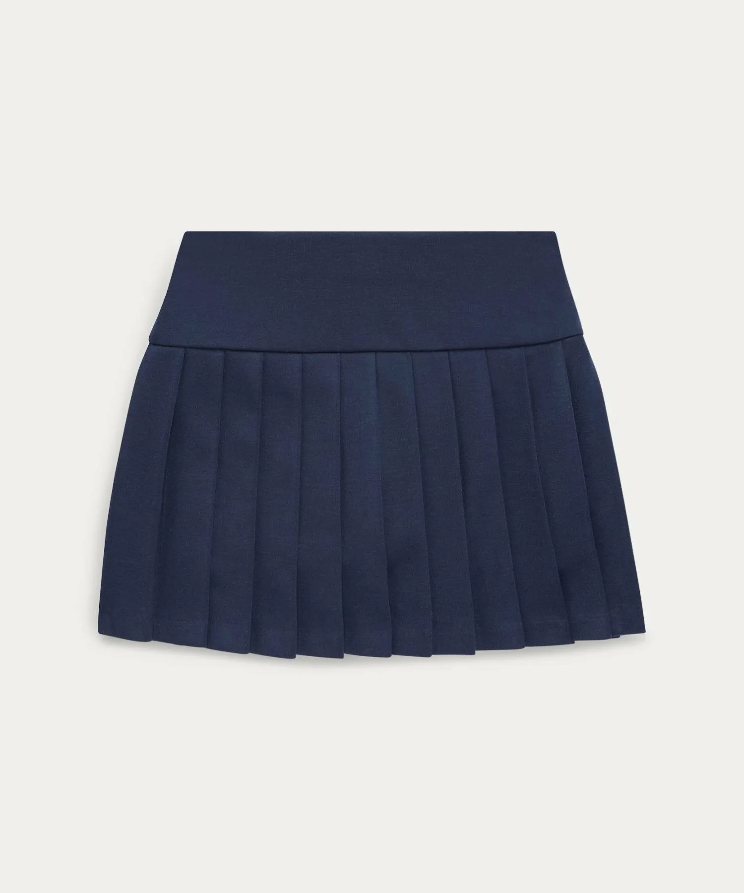 (Девочки 7-16 лет) Плиссированная юбка-шорты из ткани понте Polo Ralph Lauren, 410 Navy — фото 3