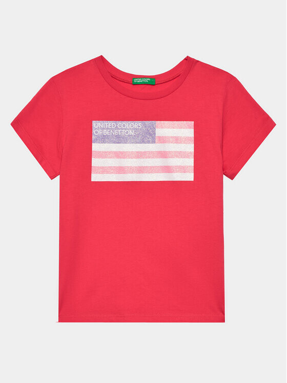 

Футболка стандартного кроя United Colors Of Benetton, розовый