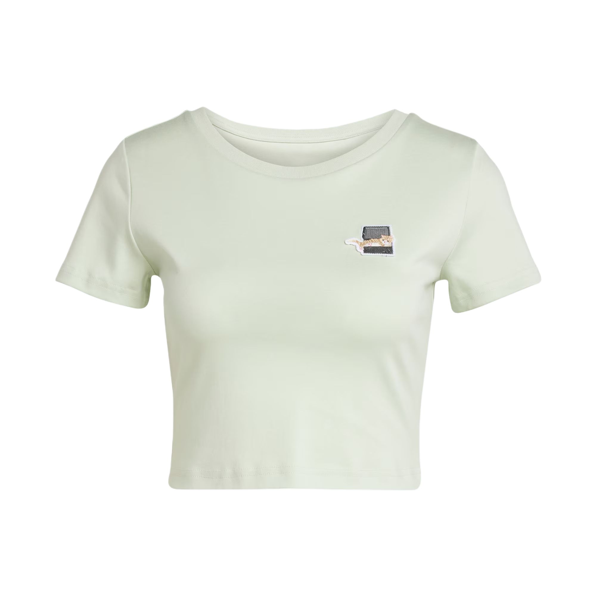 

Adidas Кроп-топ SS25 футболка женская Linen Green, Зеленый, Adidas Кроп-топ SS25 футболка женская Linen Green