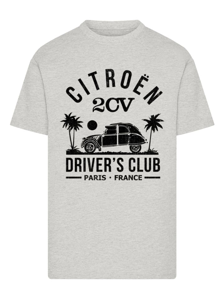 

Футболка Citroën 2CV Driver's Club Black Beach серого цвета в мелкий узор F4NT4STIC, Серый, Футболка Citroën 2CV Driver's Club Black Beach серого цвета в мелкий узор F4NT4STIC