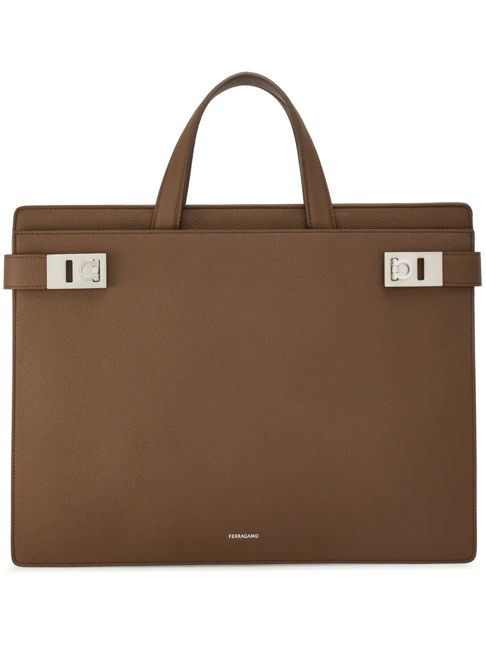 

Портфель с пряжкой Gancini Ferragamo, нейтральный