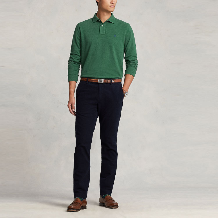 Поло зелёное мужское SS23 Polo Ralph Lauren, зеленый — фото 4