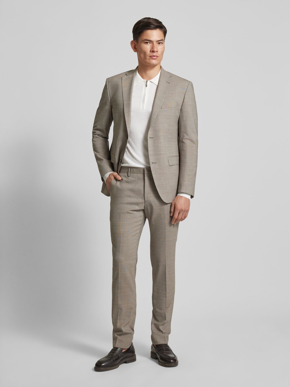 

Костюмные брюки Modern Fit со стрелками Roy Robson, бежевый