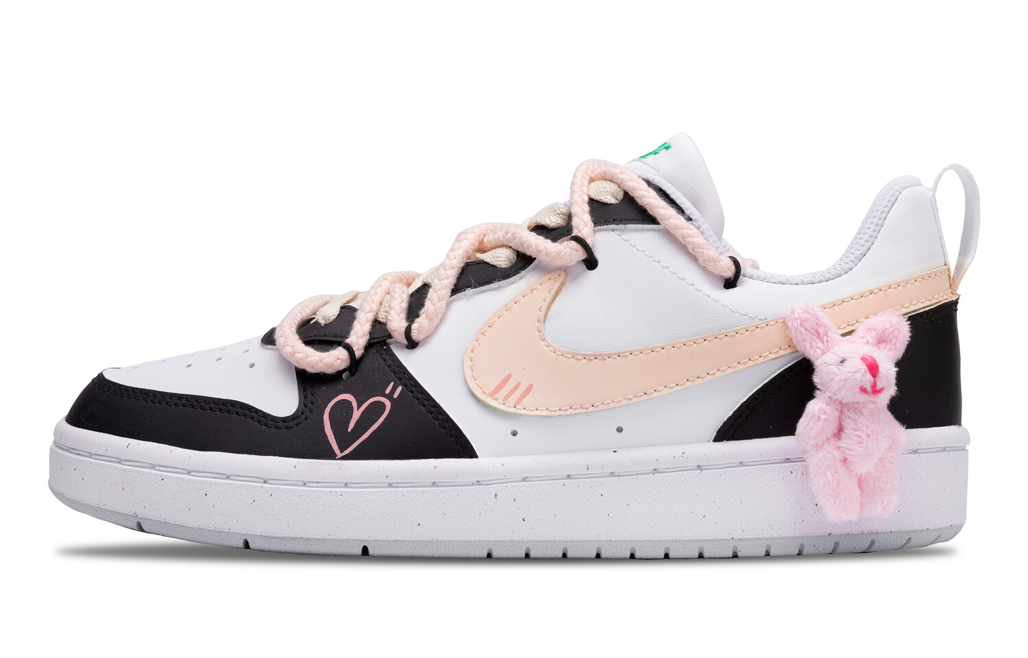 

Кроссовки Nike Court Borough Skateboarding Shoes Women's Low-top White/black, цвет Lotus Color