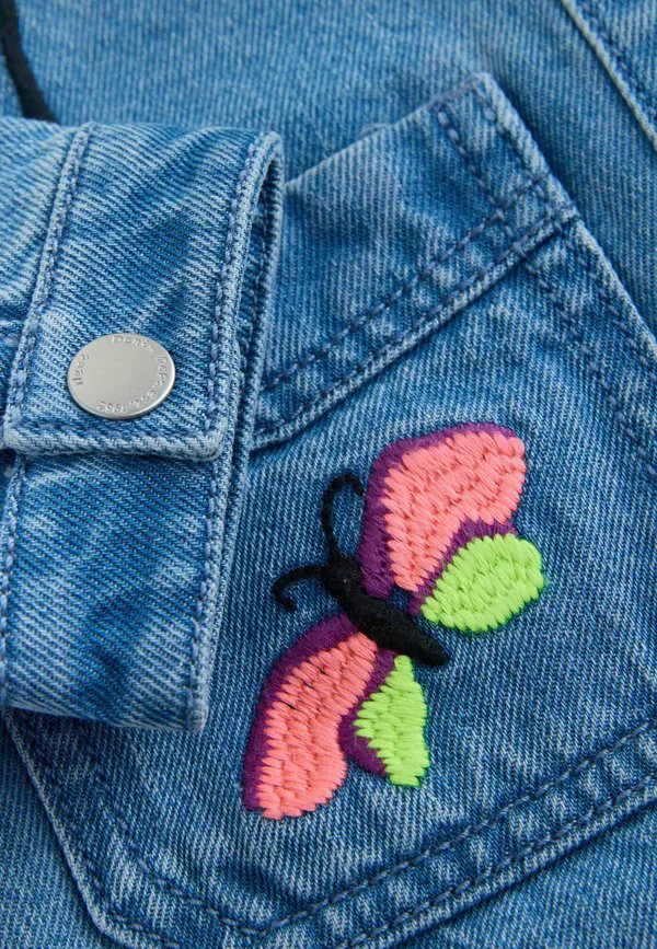 Джинсовая куртка стандартного кроя Next, Tropical Embroidery — фото 3