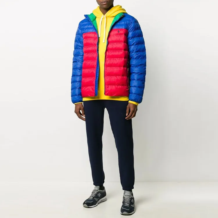 Polo Ralph Lauren Куртка-пуховик мужская красная со стоячим воротником — фото 4