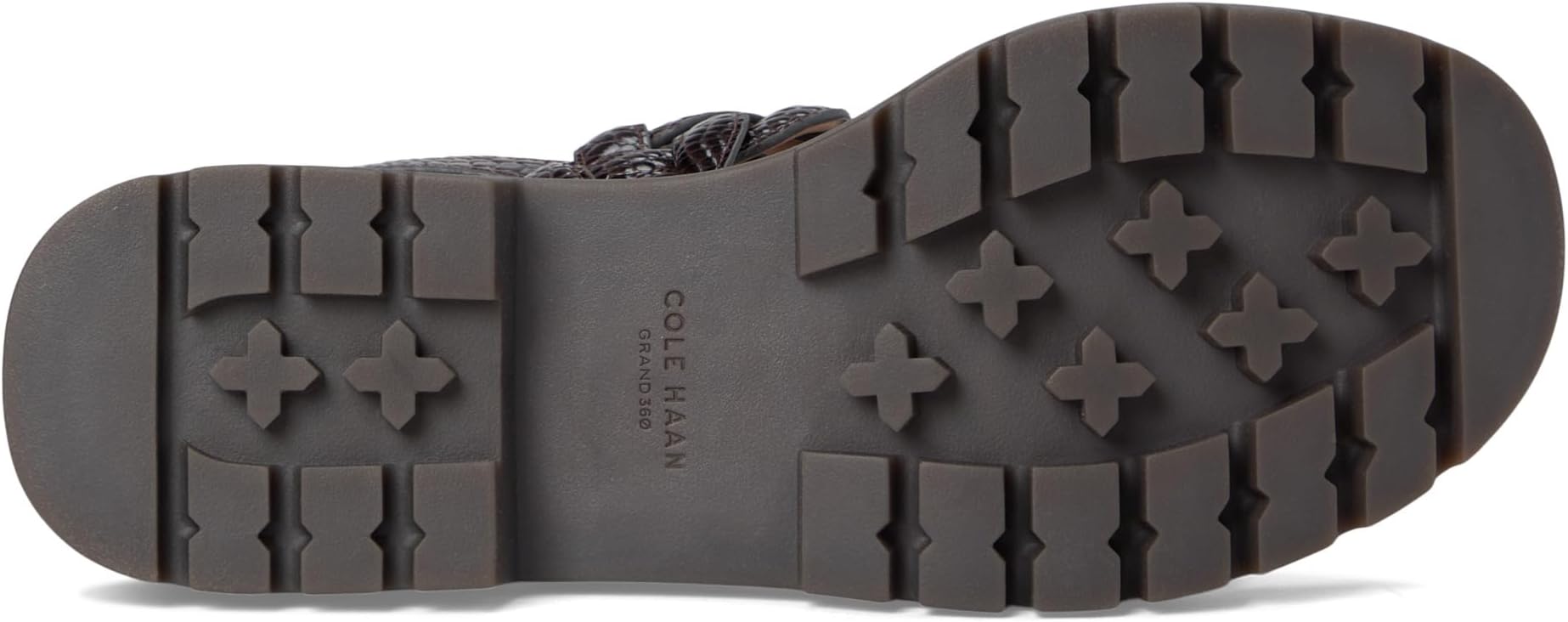 Сандалии Cole Haan Cressida Lug Sandal, цвет Dark Chocolate Croc Print Leather — фото 3