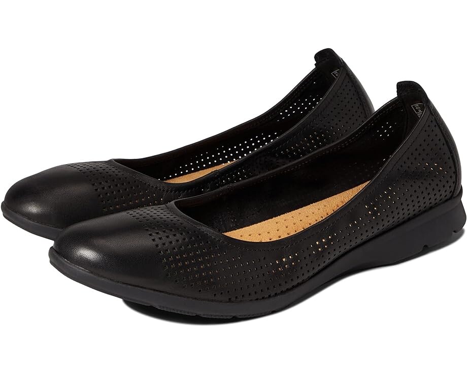 

Балетки Clarks Jenette Ease, черная кожа