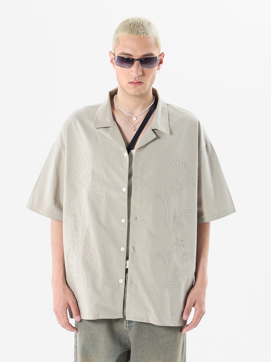

Рубашка на пуговицах Comfort fit VAMOS CLO, цвет Khaki/Light green