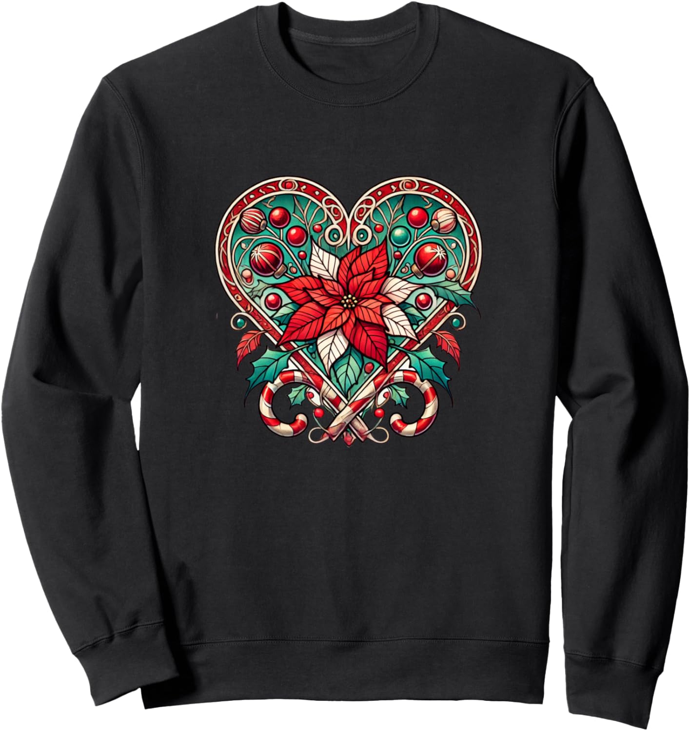 

Рождественская иллюстрация, толстовка в стиле модерн Vintage Christmas Lover Snugg, черный