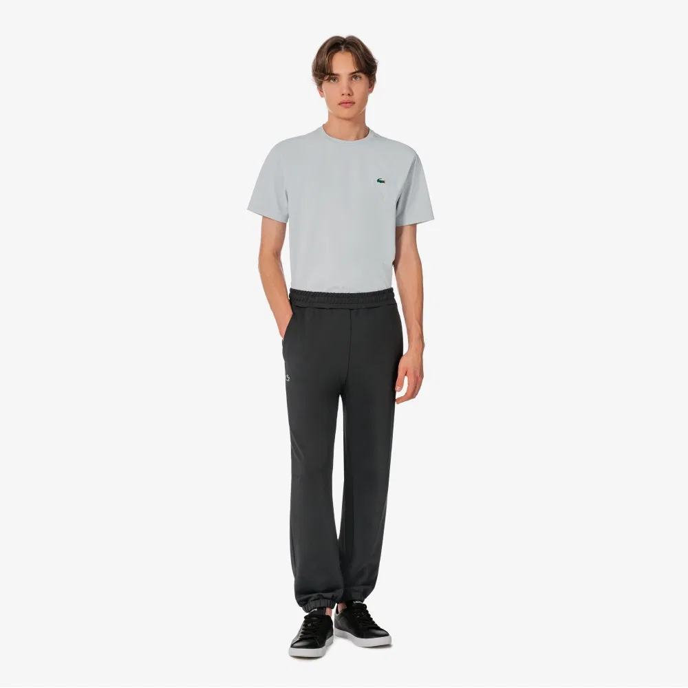 Мужские лёгкие джерси брюки тёмно-серые от Lacoste