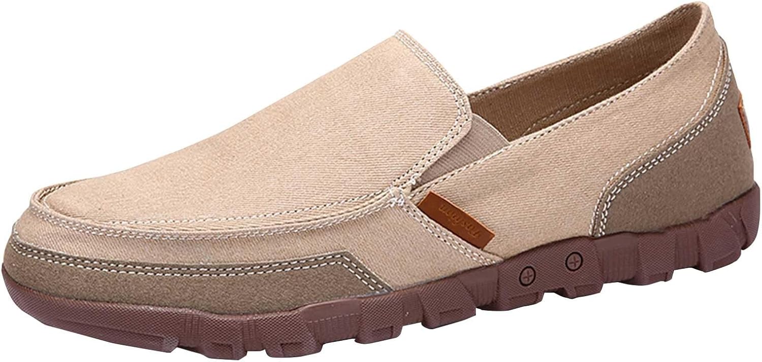 

Мужские повседневные лоферы слипоны, модные прогулочные кроссовки, деловые оксфорды, легкие мягкие кроссовки для бега Generic, бежевый