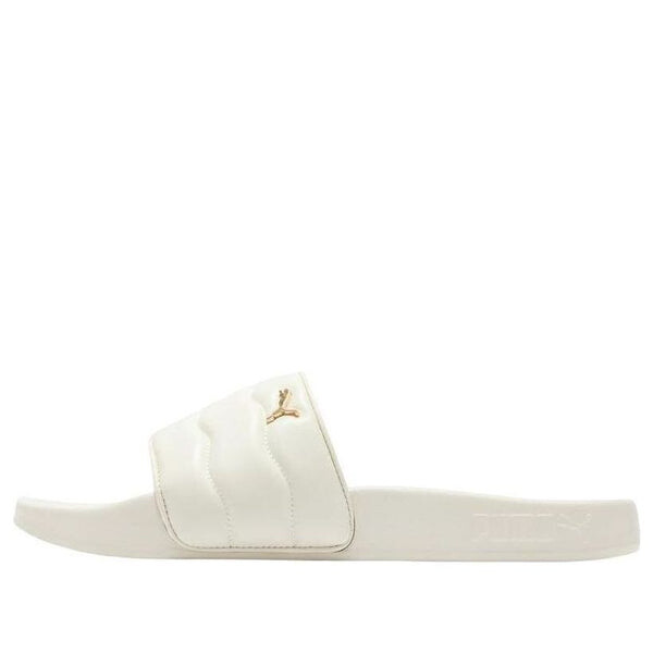 Тапочки lead cat 2.0 puffy 'pristine ivory gold' Puma, белый