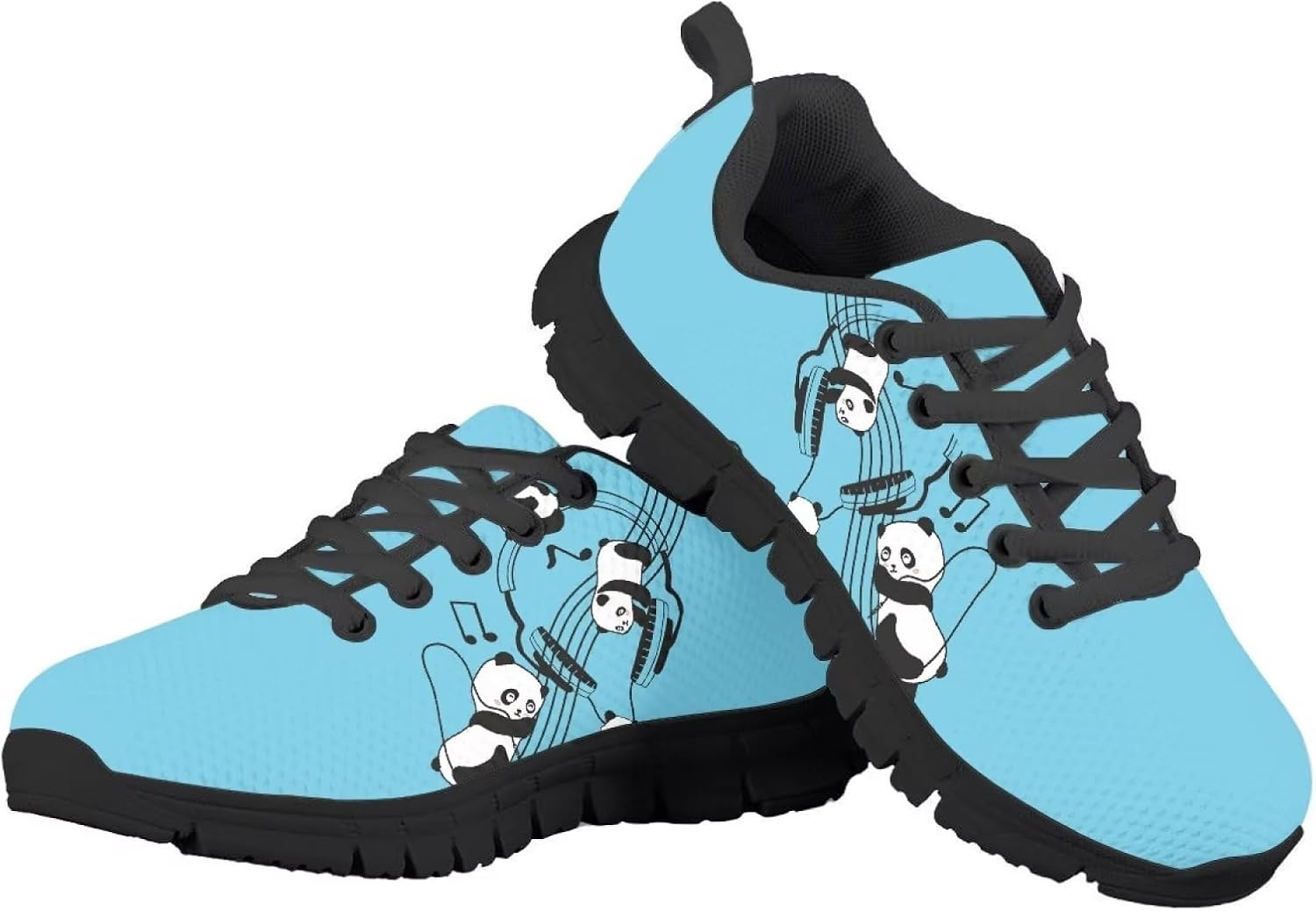 

Кроссовки GIFTPUZZ для детей и взрослых унисекс, легкие и дышащие, для бега, походов, прогулок, спорта и путешествий, Music Panda