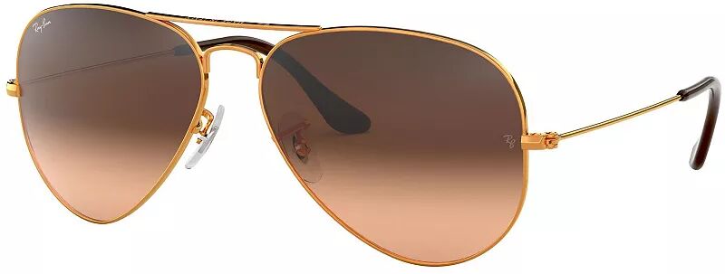 

Большие металлические солнцезащитные очки Ray-Ban Aviator, бронзовый/розовый