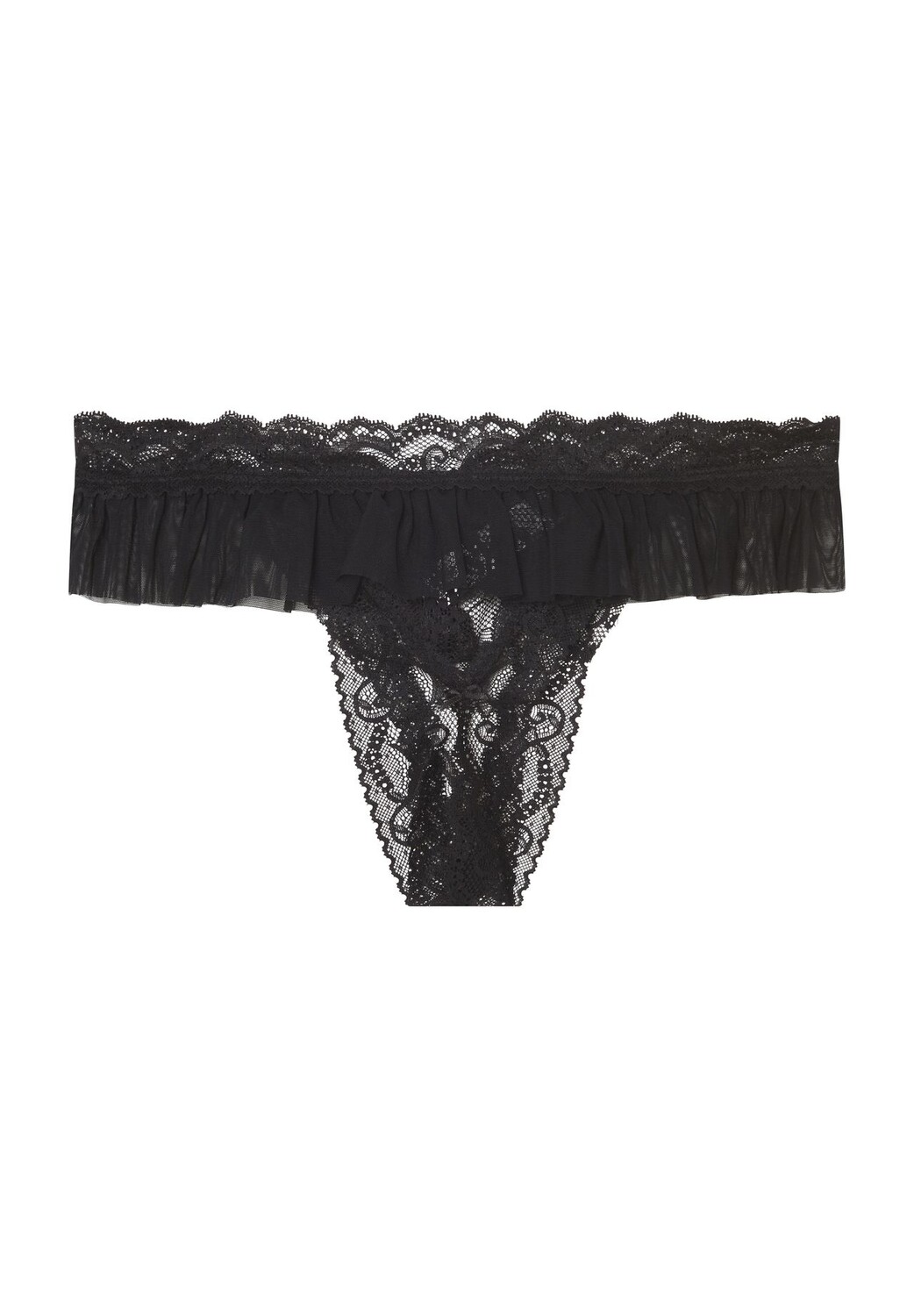 

Женские кружевные трусики Boîte à Désir из тюля Aubade, черный