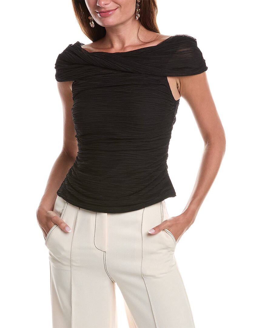 

Топ с открытыми плечами BCBGMAXAZRIA, черный