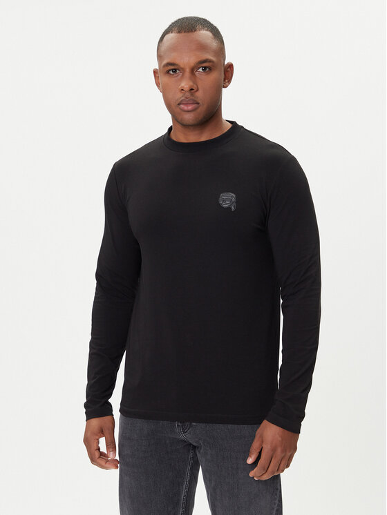 

Лонгслив regular fit 755052 554235 Karl Lagerfeld, чёрный