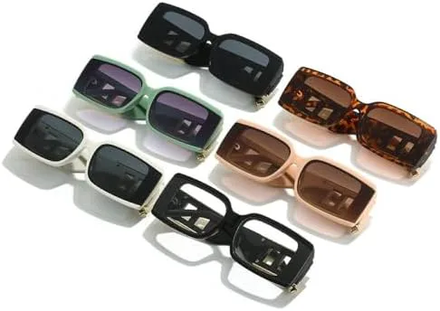 

Модные прямоугольные солнцезащитные очки для женщин и мужчин, леопардовый принт, черный стиль, золотистый декор, винтажные градиентные линзы, оправа UV400 MTZJH, C2