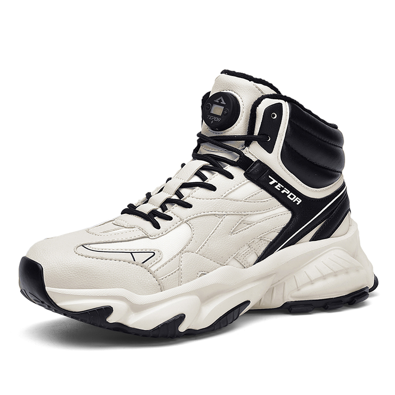 

Термостойкие противоскользящие высокие массивные кроссовки унисекс Tepor, априкот