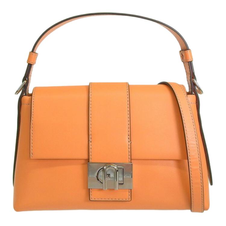 

Furla Кожаная сумка кроссбодди через плечо женская оранжевая