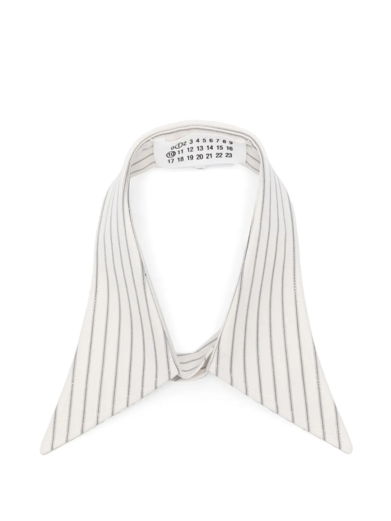 

Maison Margiela воротник в полоску, белый
