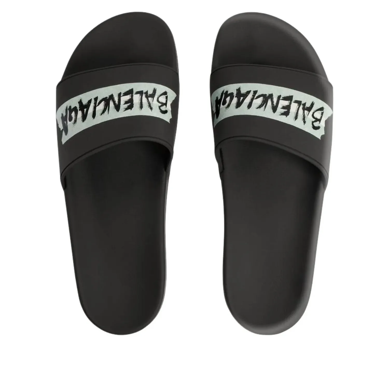 Сандалии-шлепанцы Balenciaga Pool Slide Sandal 'Black White' — фото 3