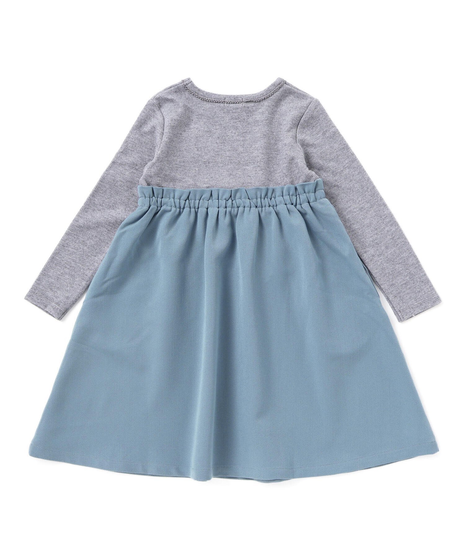 Платье из саржи с длинными рукавами (90-150 см) BeBe, Gray — фото 2