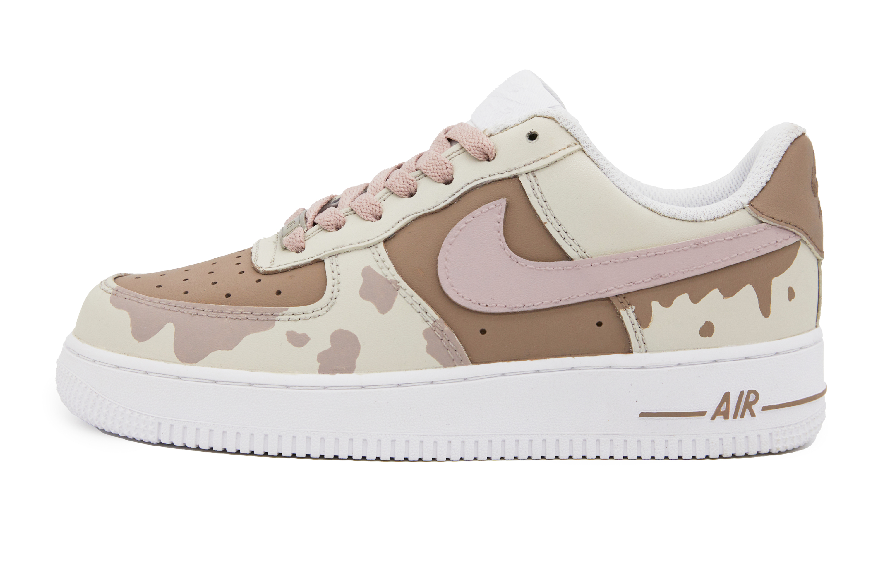 

Кроссовки Nike Air Force 1 Skateboarding Shoes Men Low-top Beige/brown, цвет Off White