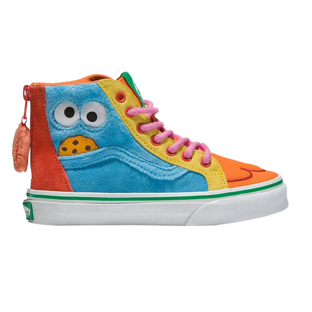 Ботинки Sesame Street x Sk8-Hi Zip Kids Vans, мультиколор