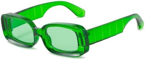 

Солнцезащитные очки прозрачно-голубого цвета для мужчин и женщин, ретро-очки, винтажные солнцезащитные очки, квадратные очки, защита от ультрафиолета UV400 MTZJH, Green