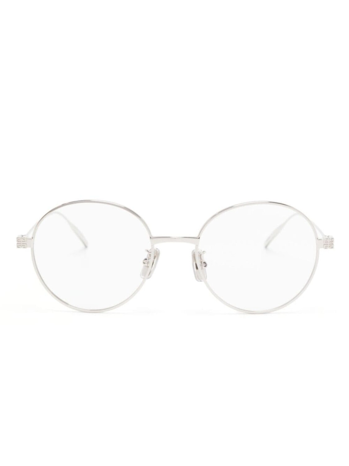 

Givenchy Eyewear очки в круглой оправе с гравированным логотипом, серебристый
