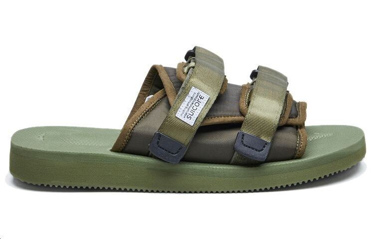Вьетнамки мужские Оливково-зеленые Suicoke — фото 2
