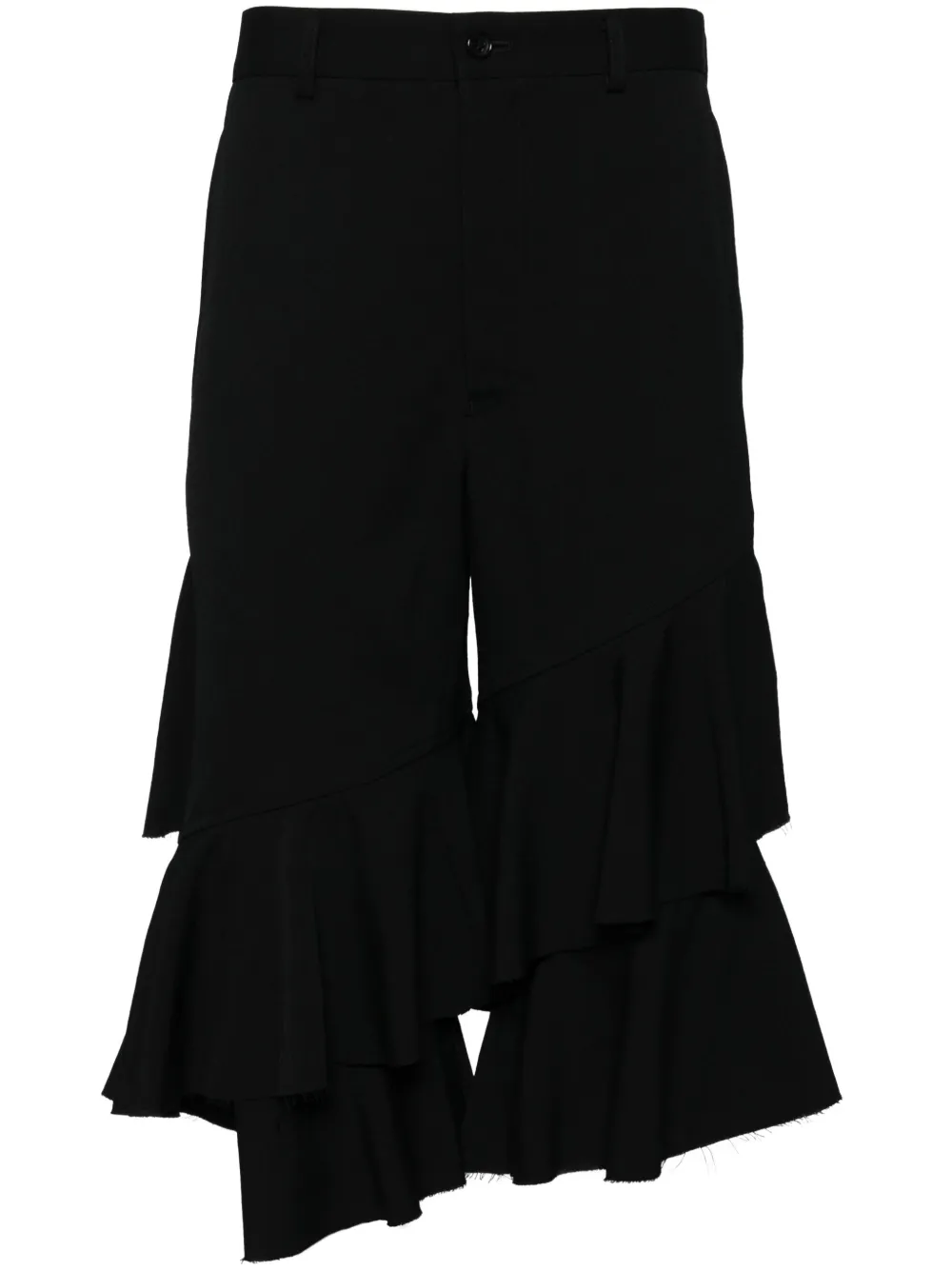 

Шорты с оборками Black Comme Des Garçons, черный