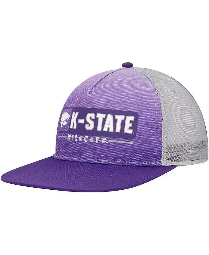 

Мужская фиолетовая, серая бейсболка Kansas State Wildcats Snapback Colosseum