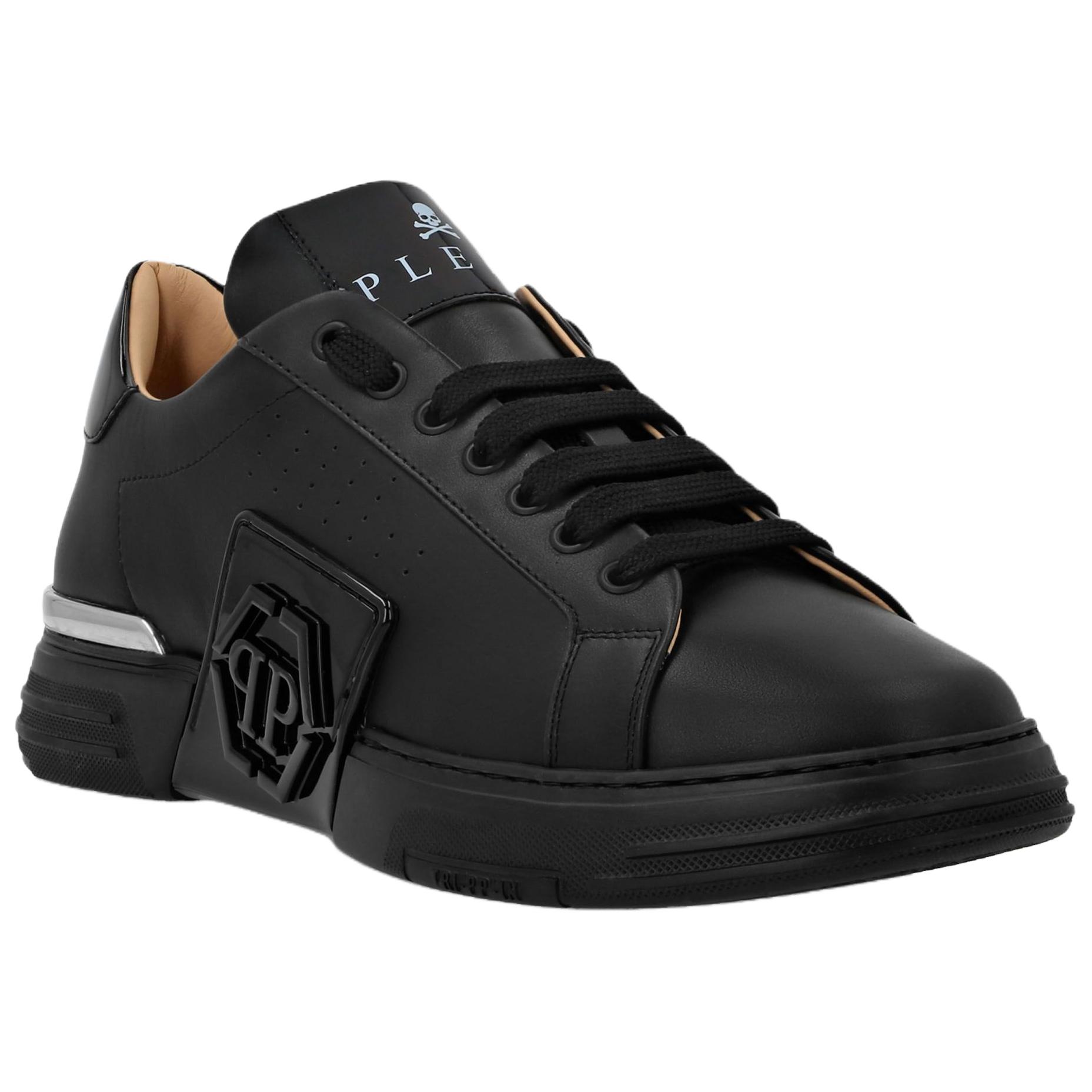 PHILIPP PLEIN Кроссовки Lo Top Phantom Kick Low top Unisex Black — фото 4