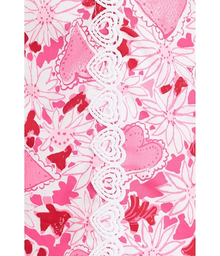 Юбка-шорты с принтом Mini Michelina Lilly Pulitzer Kids, Coconut Dear Heart — фото 3