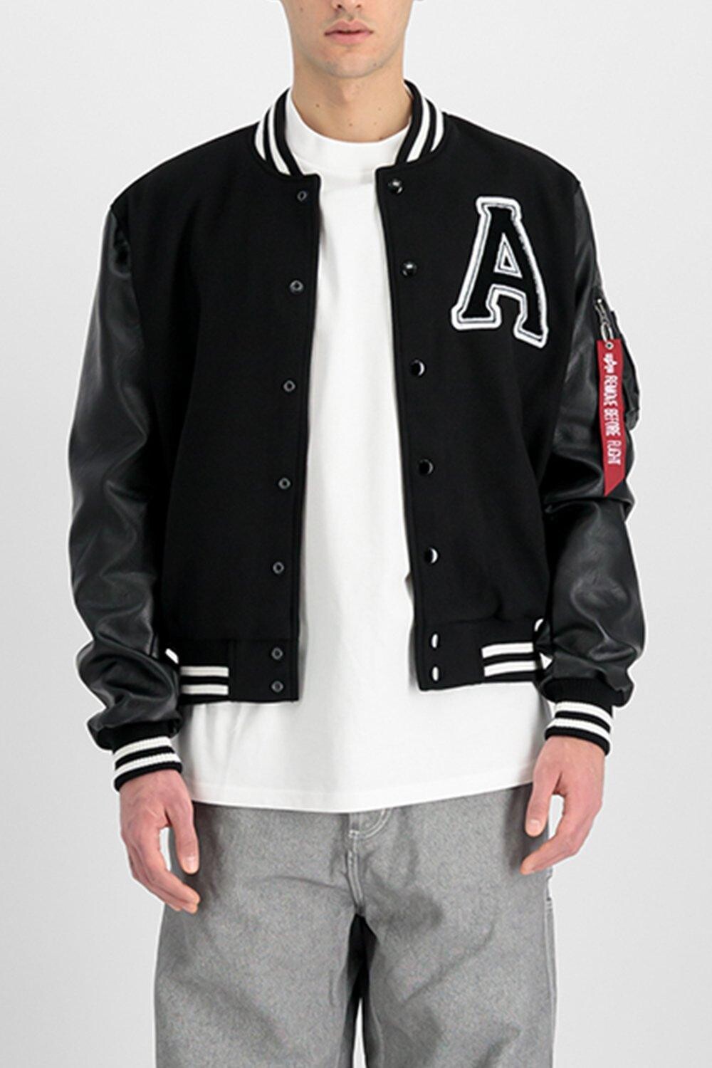 

Колледжская куртка Alpha Industries, черный