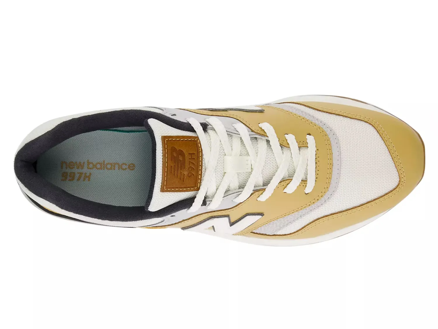 Кроссовки 997H - мужские New Balance, Mustard/White/Grey — фото 4