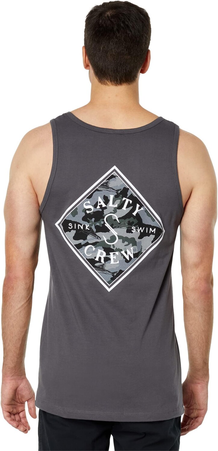

Топ Salty Crew Tippet Lineup Tank, угольный