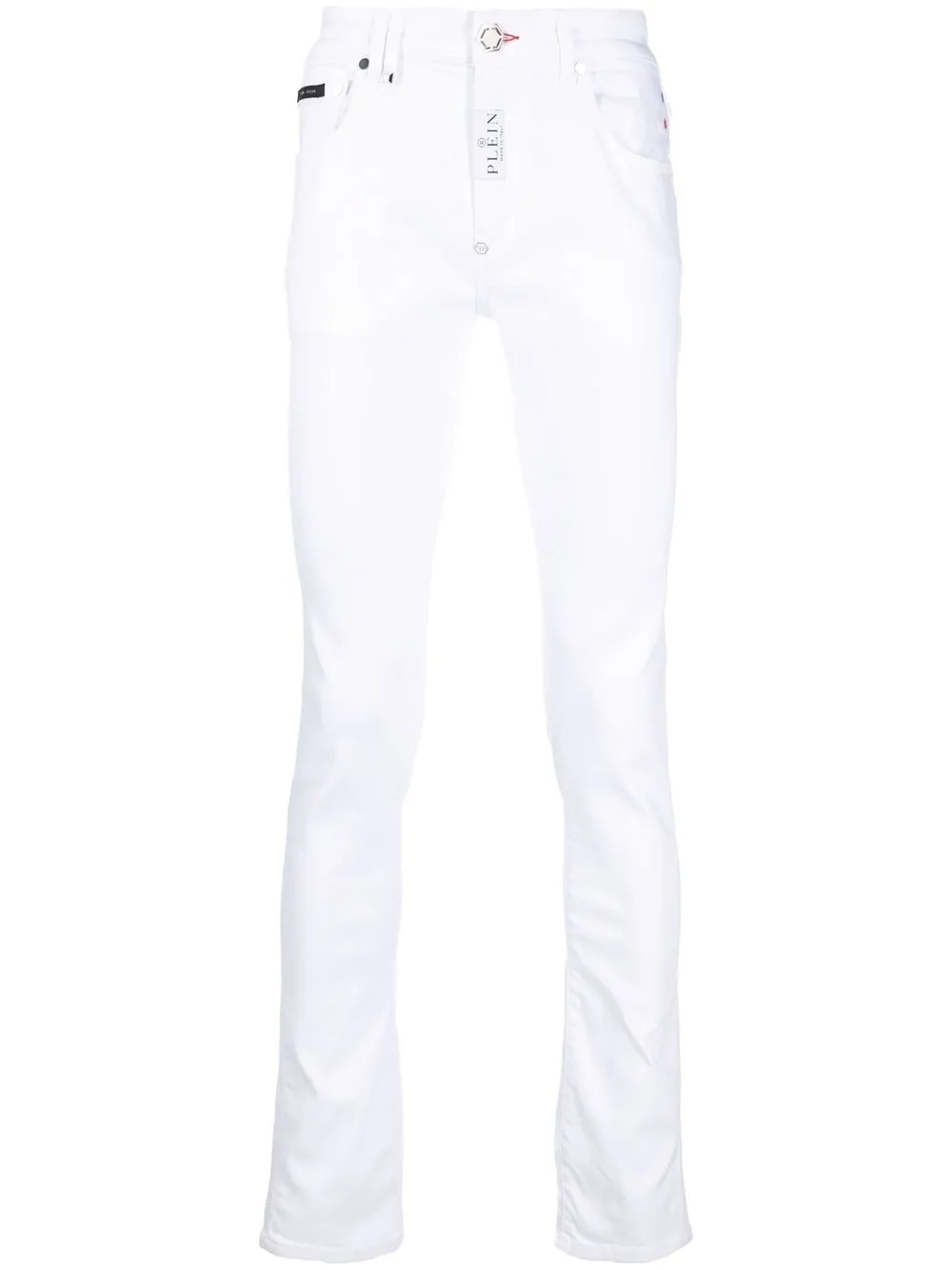 

Джинсы скинни средней посадки Philipp Plein, белый