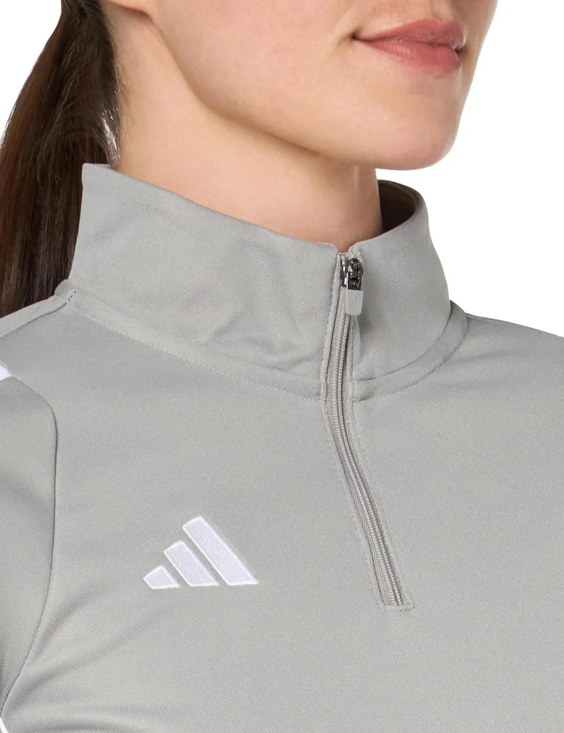 Тренировочная куртка slim fit AEROREADY adidas, Team Mid Grey/White — фото 3