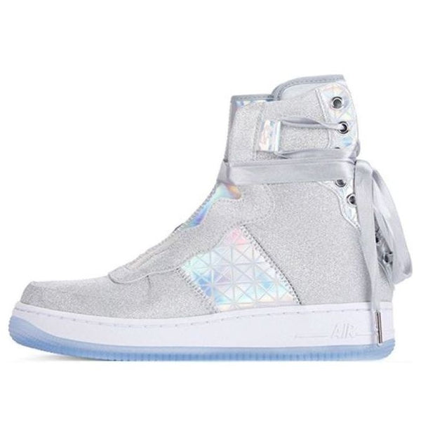 Кроссовки air force 1 rebel xx Nike, серебряный