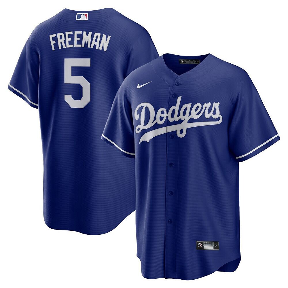 

Мужская футболка Nike Freddie Freeman Royal Los Angeles Dodgers Alternate Replica Player, цвет Lad Blue