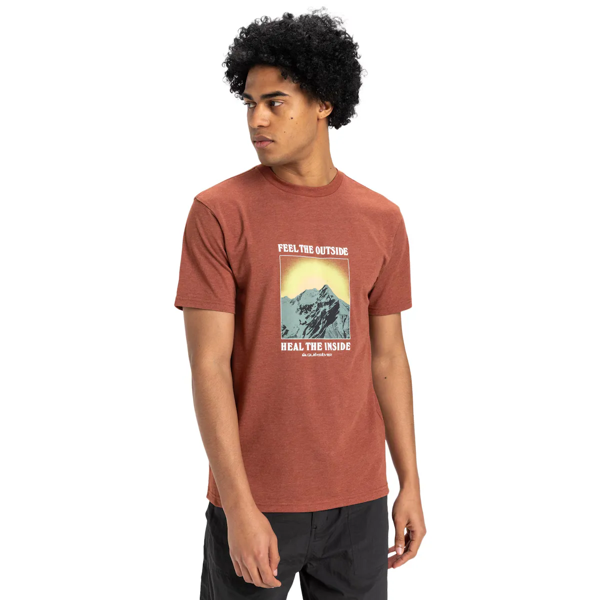 

Мужская футболка Feel The Outside Quiksilver, коричневый