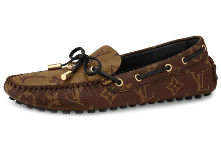 Женские мокасины Louis Vuitton, коричневый